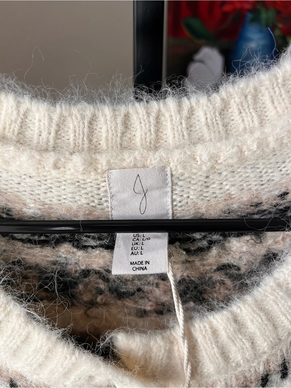 Joie Cream Fair Isle Button-Front Cardigan - Picture 4 of 8